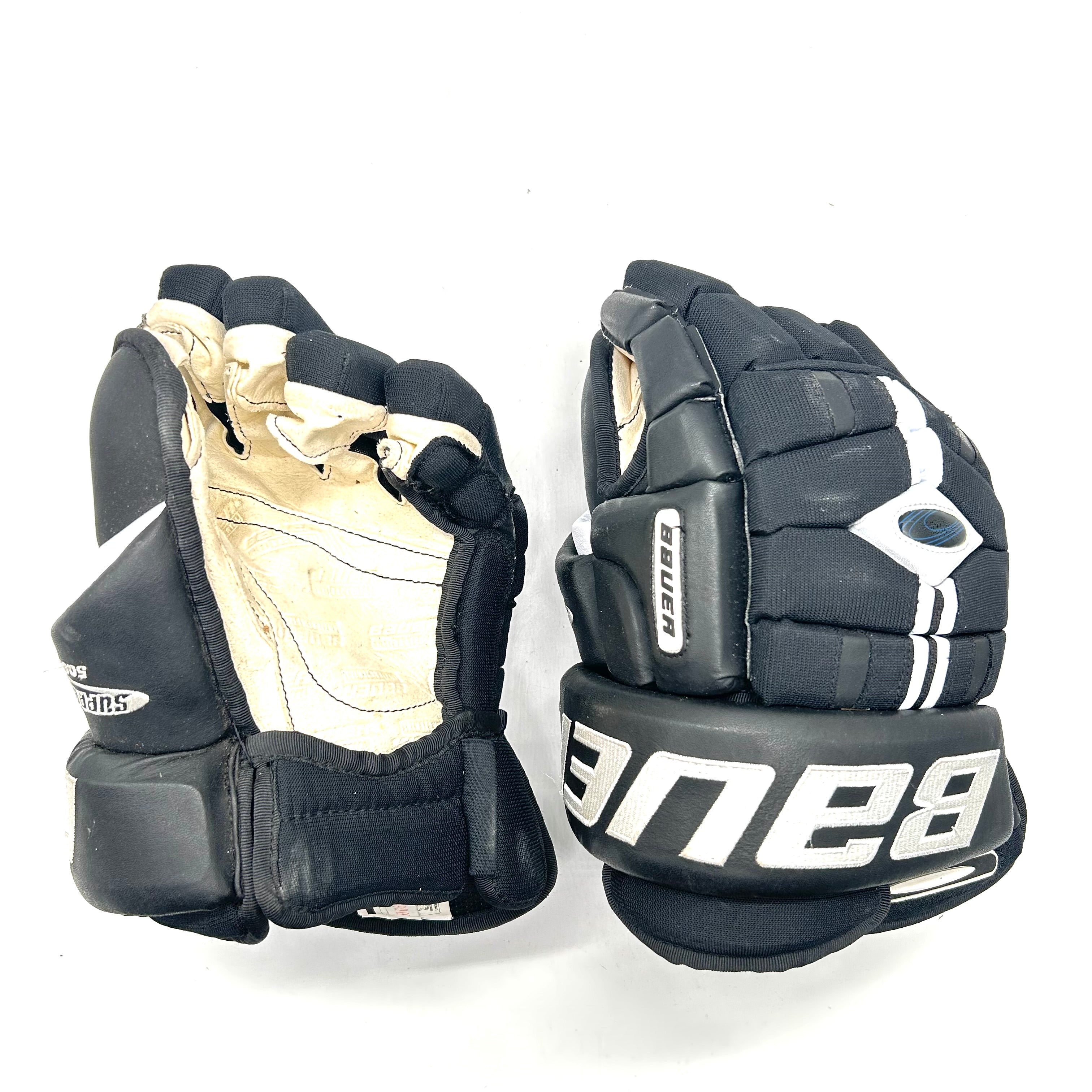 Bauer Supreme 5000 - Gants de hockey Pro Stock (noir/blanc)